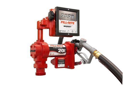 Fill-Rite 76 LPM, 12V DC High Flow Pump, 1"  x 12' Hose, 1"  Manual Nozzle