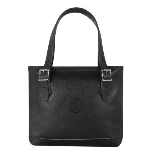 9 Liter Capacity Black Pebbled Leather Lakewalk Tote
