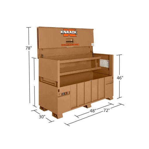 30-in W x 72-in L x 49-in Steel Jobsite Box - Image 2