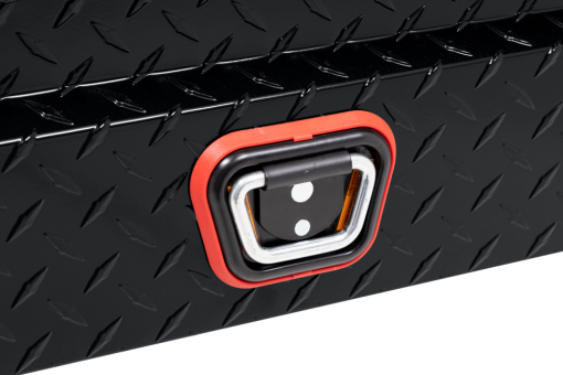 Weather Guard Saddle Truck Tool Box Aluminum Compact Low Profile Black - Image 8