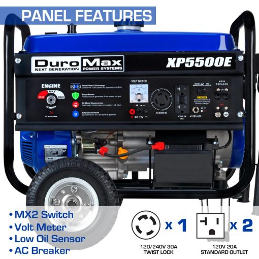 5500-Watt Gas Powered Portable Generator - Image 3