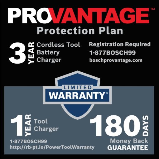 Bosch PROFACTOR 18V Bulldog 1 1/4" Rotary Hammer Kit Connected Ready SDS plus with 2 CORE18V 8Ah PROFACTOR Performance Batteries - Image 2