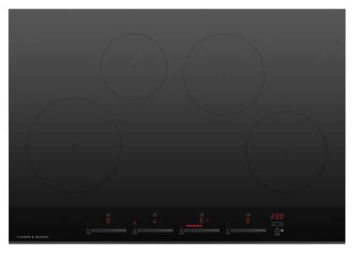 Fisher & Paykel Series 9 30" Black Glass Induction Cooktop, 4 Zones