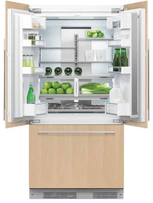 Fisher & Paykel 36" Panel Ready Built-In French Door Refrigerator, Ice - Image 2