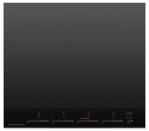 Fisher & Paykel Series 9 24" Black Glass Induction Cooktop, 4 Zones With SmartZone