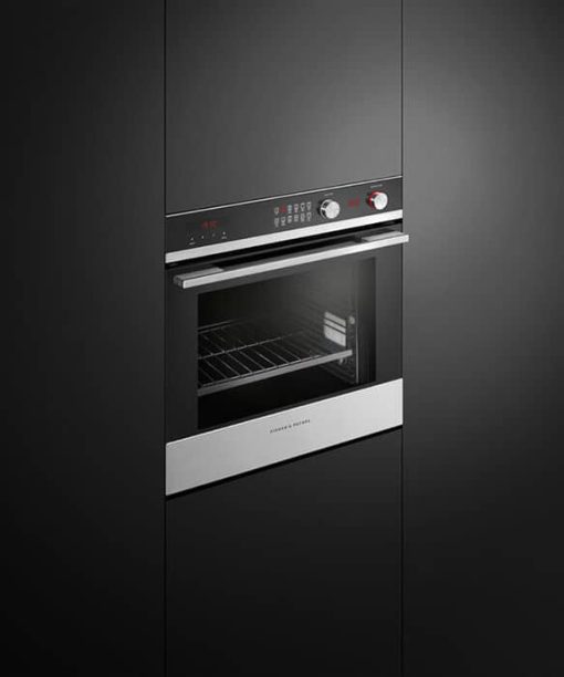 Fisher & Paykel Series 9 24" Black Glass And Stainless Steel Single Wall Oven, 11 Function, Self-Cleaning - Image 5
