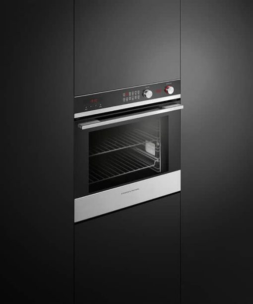 Fisher & Paykel Series 7 24" Black Glass And Stainless Steel Single Wall Oven, 11 Function - Image 4