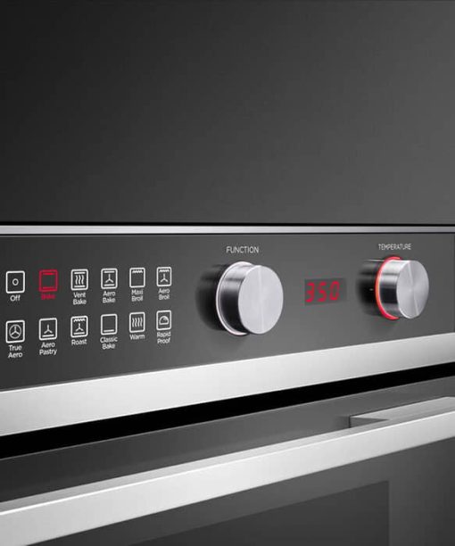 Fisher & Paykel Series 7 24" Black Glass And Stainless Steel Single Wall Oven, 11 Function - Image 6