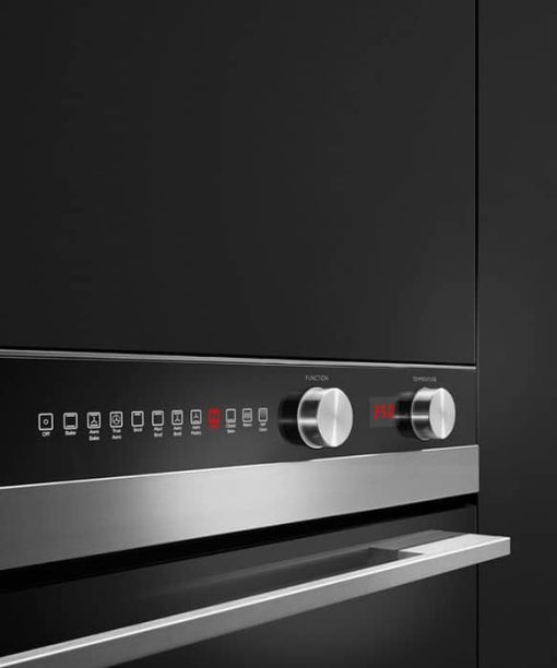 Fisher & Paykel Series 7 30" Black Glass And Stainless Steel Built-In Single Wall Oven, 9 Function, Self-Cleaning - Image 6