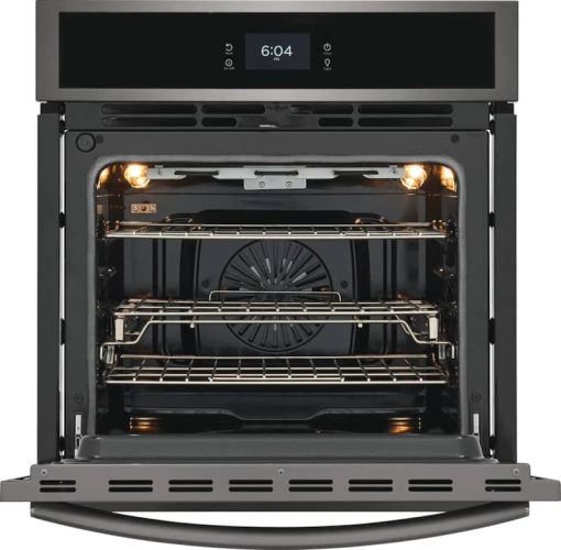 Frigidaire Gallery ADA 27" Smudge-Proof Black Stainless Steel Single Electric Wall Oven With Total Convection - Image 3