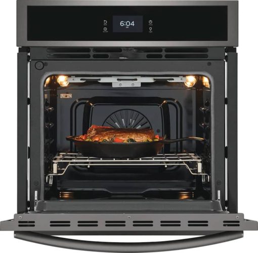 Frigidaire Gallery ADA 27" Smudge-Proof Black Stainless Steel Single Electric Wall Oven With Total Convection - Image 2