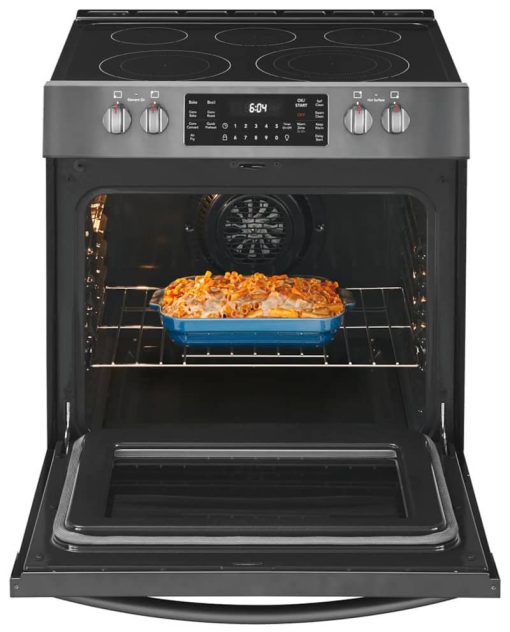 Frigidaire Gallery ADA 30" Smudge-Proof Black Stainless Steel Front Control Electric Range With Air Fry - Image 3