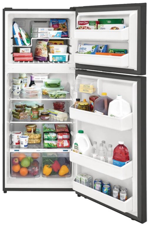Frigidaire 17.6 Cu. Ft. Brushed Steel Top Freezer Refrigerator - Image 3