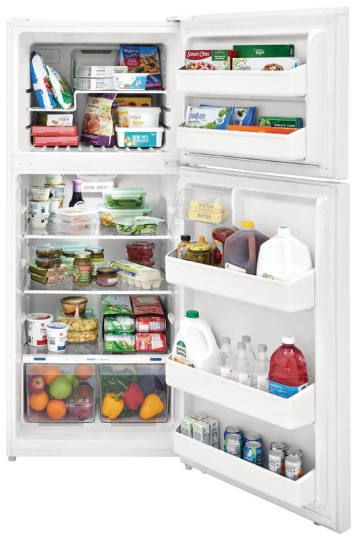 Frigidaire 17.6 Cu. Ft. White Top Freezer Refrigerator - Image 3