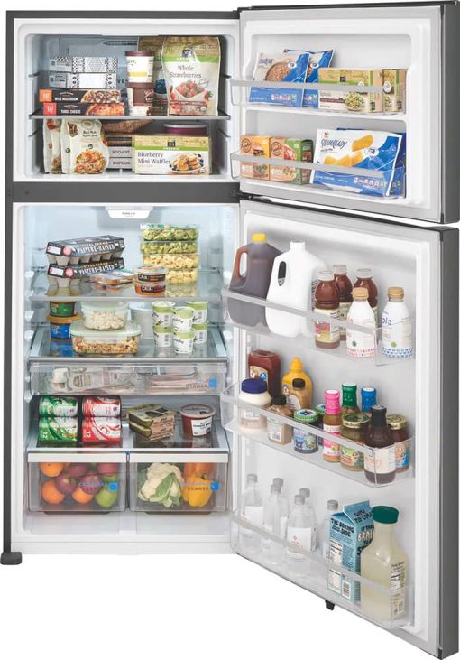 Frigidaire Gallery 20 Cu. Ft. Smudge-Proof Black Stainless Steel Top Freezer Refrigerator - Image 2
