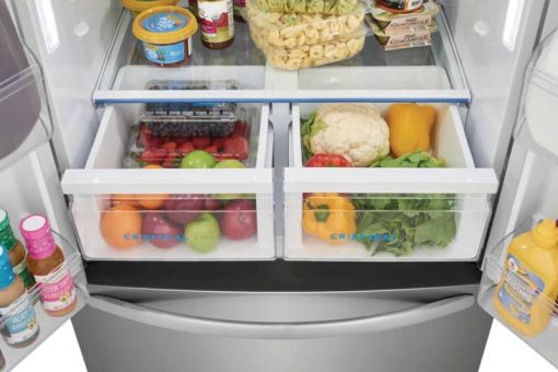Frigidaire 17.6 Cu. Ft. Brushed Steel Counter-Depth French Door Refrigerator - Image 11