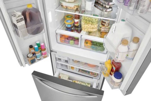 Frigidaire 17.6 Cu. Ft. Brushed Steel Counter-Depth French Door Refrigerator - Image 12