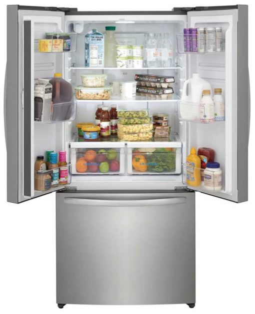 Frigidaire 17.6 Cu. Ft. Brushed Steel Counter-Depth French Door Refrigerator - Image 3