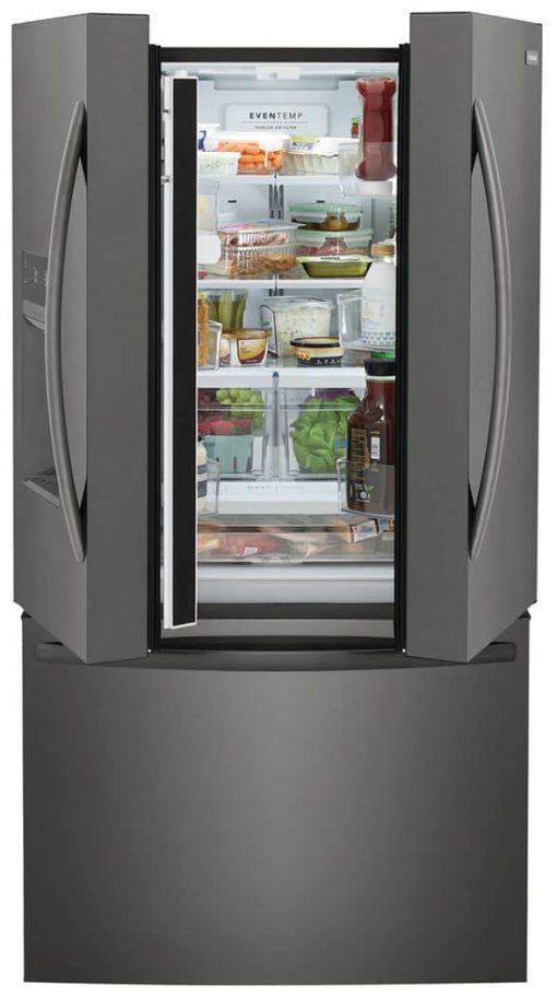 Frigidaire 27.8 Cu. Ft. Black Stainless Steel French Door Refrigerator - Image 4