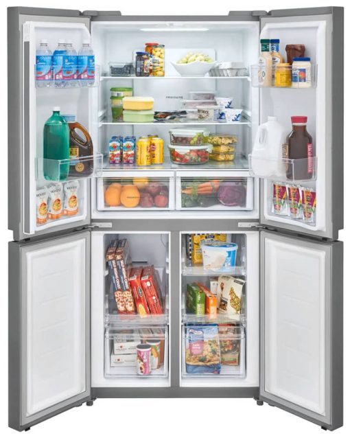 Frigidaire 17.4 Cu. Ft. Brushed Steel 4 Door Refrigerator - Image 3