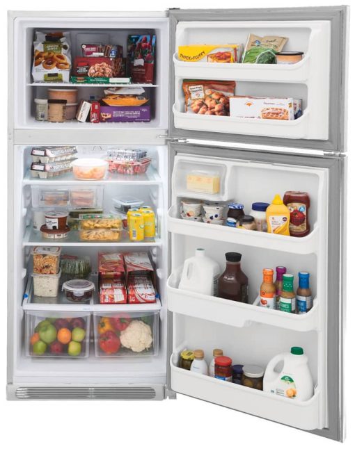 Frigidaire 20.5 Cu. Ft. White Top Freezer Refrigerator - Image 3