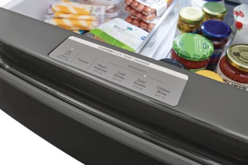 Frigidaire Gallery 21.5 Cu. Ft. SmudgeProof Black Stainless Steel Counter-Depth 4-Door French Door Refrigerator - - Image 17