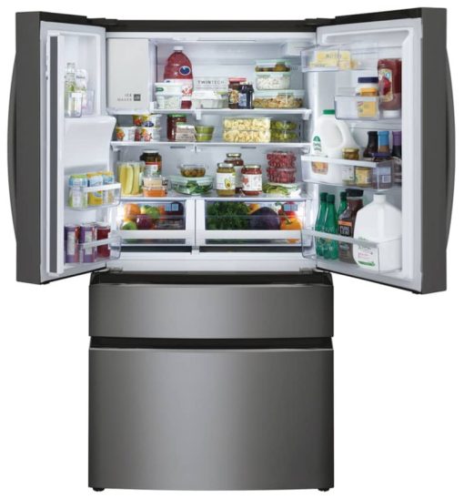 Frigidaire Gallery 21.5 Cu. Ft. SmudgeProof Black Stainless Steel Counter-Depth 4-Door French Door Refrigerator - - Image 3