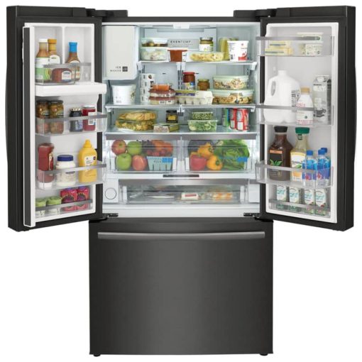 Frigidaire Gallery 22.6 Cu. Ft. Smudge-Proof Black Stainless Steel Counter-Depth French Door Refrigerator - Image 3