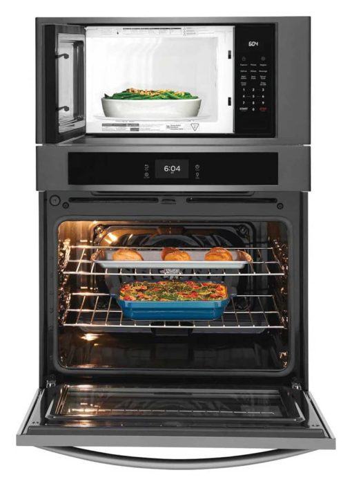 Frigidaire 30" Black Stainless Steel Built-In Electric Microwave Combination Wall Oven With Fan Convection - Image 3