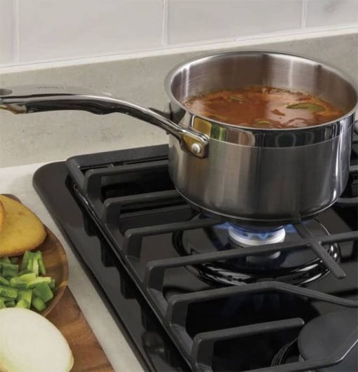 GE ADA 30" Black Built-In Gas Cooktop With Dishwasher-Safe Grates - Image 7