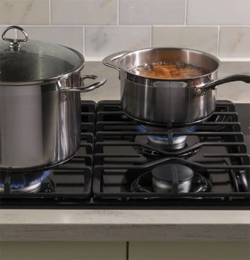 GE ADA 30" Black Built-In Gas Cooktop With Dishwasher-Safe Grates - Image 5