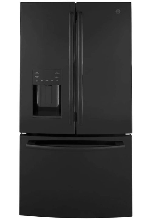 GE ENERGY STAR 25.6 Cu. Ft. Black French-Door Refrigerator