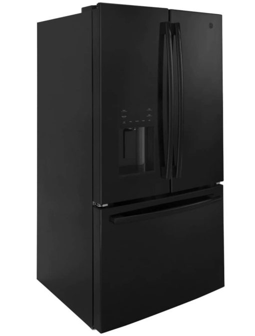 GE ENERGY STAR 25.6 Cu. Ft. Black French-Door Refrigerator - Image 4