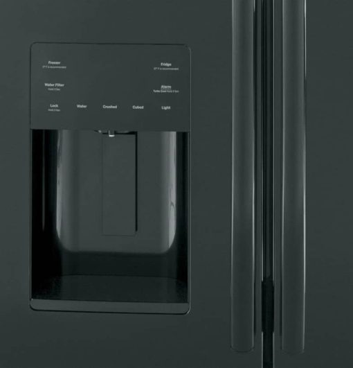 GE ENERGY STAR 25.6 Cu. Ft. Black French-Door Refrigerator - Image 5