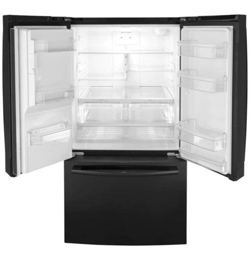 GE ENERGY STAR 25.6 Cu. Ft. Black French-Door Refrigerator - Image 3