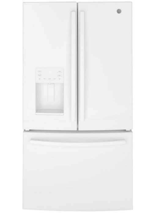 GE ENERGY STAR 25.6 Cu. Ft. White French-Door Refrigerator
