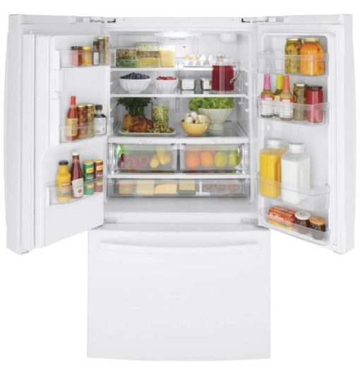 GE ENERGY STAR 25.6 Cu. Ft. White French-Door Refrigerator - Image 2