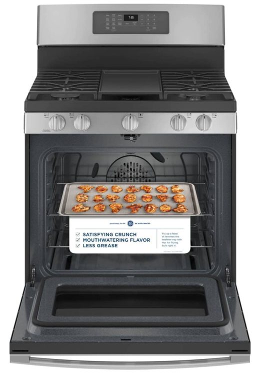 GE 30" Stainless Steel Freestanding Gas Convection Range With No Preheat Air Fry - Image 8