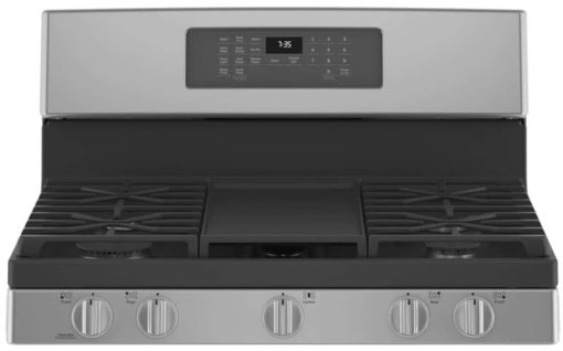 GE 30" Stainless Steel Freestanding Gas Convection Range With No Preheat Air Fry - Image 4