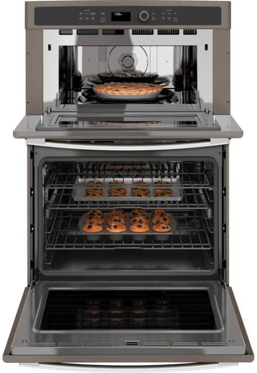GE Profile 30" Slate Built-In Convection Combination Microwave Wall Oven - Image 2