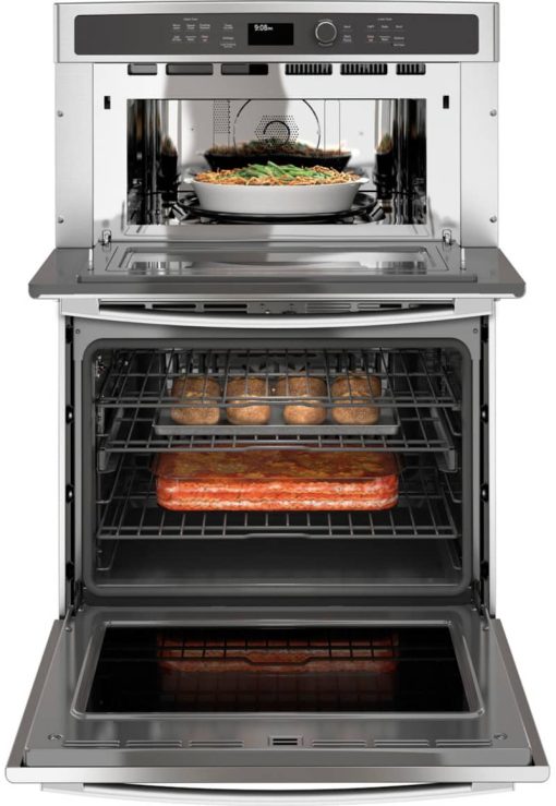 GE Profile 30" Stainless Steel Built-In Combination Advantium Convection Wall Oven - Image 2