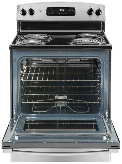 GE 30" Stainless Steel Freestanding Electric Range - Image 2