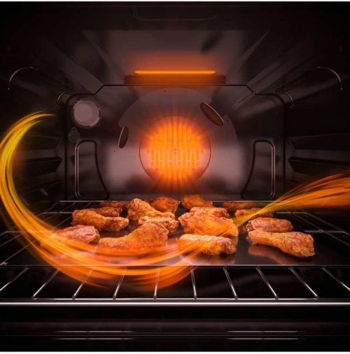GE 30" Fingerprint Resistant Slate Freestanding Double Oven Convection Gas Range - Image 7