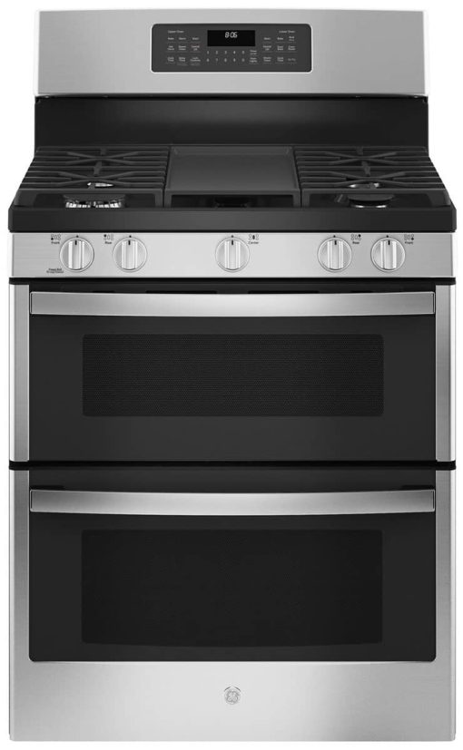 GE 30" Stainless Steel Freestanding Gas Double Oven Convection Range
