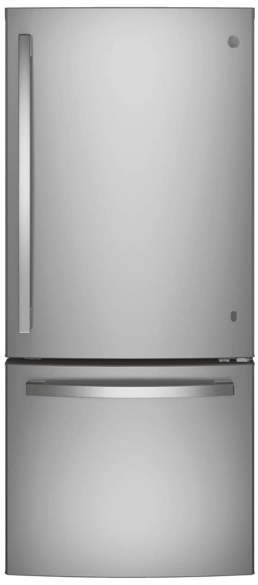 GE ENERGY STAR 21 Cu. Ft. Fingerprint Resistant Stainless Steel Bottom-Freezer Refrigerator