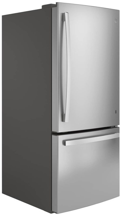 GE ENERGY STAR 21 Cu. Ft. Fingerprint Resistant Stainless Steel Bottom-Freezer Refrigerator - Image 4