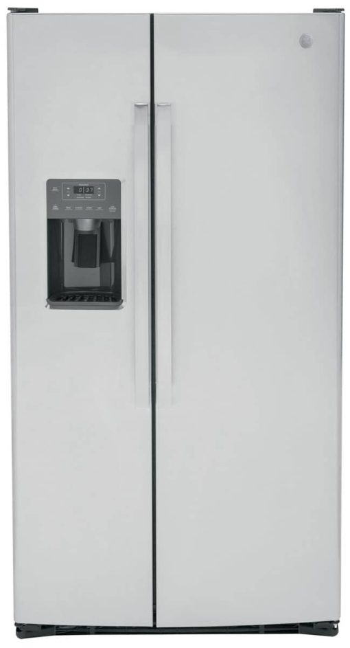 GE ENERGY STAR 25.3 Cu. Ft. Fingerprint Resistant Stainless Steel Side-By-Side Refrigerator