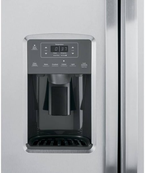 GE ENERGY STAR 25.3 Cu. Ft. Fingerprint Resistant Stainless Steel Side-By-Side Refrigerator - Image 6