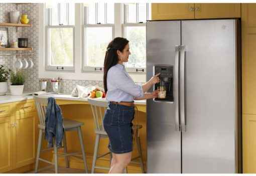 GE ENERGY STAR 25.3 Cu. Ft. Fingerprint Resistant Stainless Steel Side-By-Side Refrigerator - Image 18