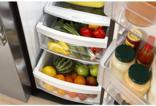 GE ENERGY STAR 25.3 Cu. Ft. Fingerprint Resistant Stainless Steel Side-By-Side Refrigerator - Image 8